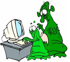 Aliens using a Computer