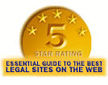 5-star rating in The Best (and Worst) Legal Sites on the Web